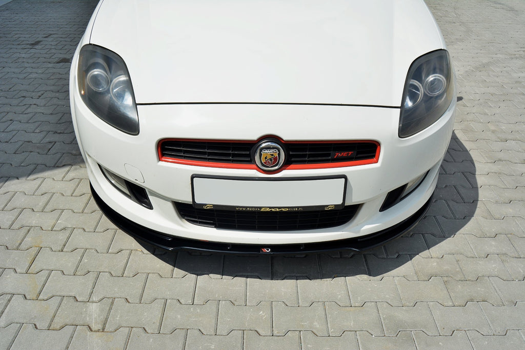 Maxton Design Street+ Spoilerlippe Front Ansatz passend für Fiat Bravo MK 2 SPORT schwarz Hochglanz