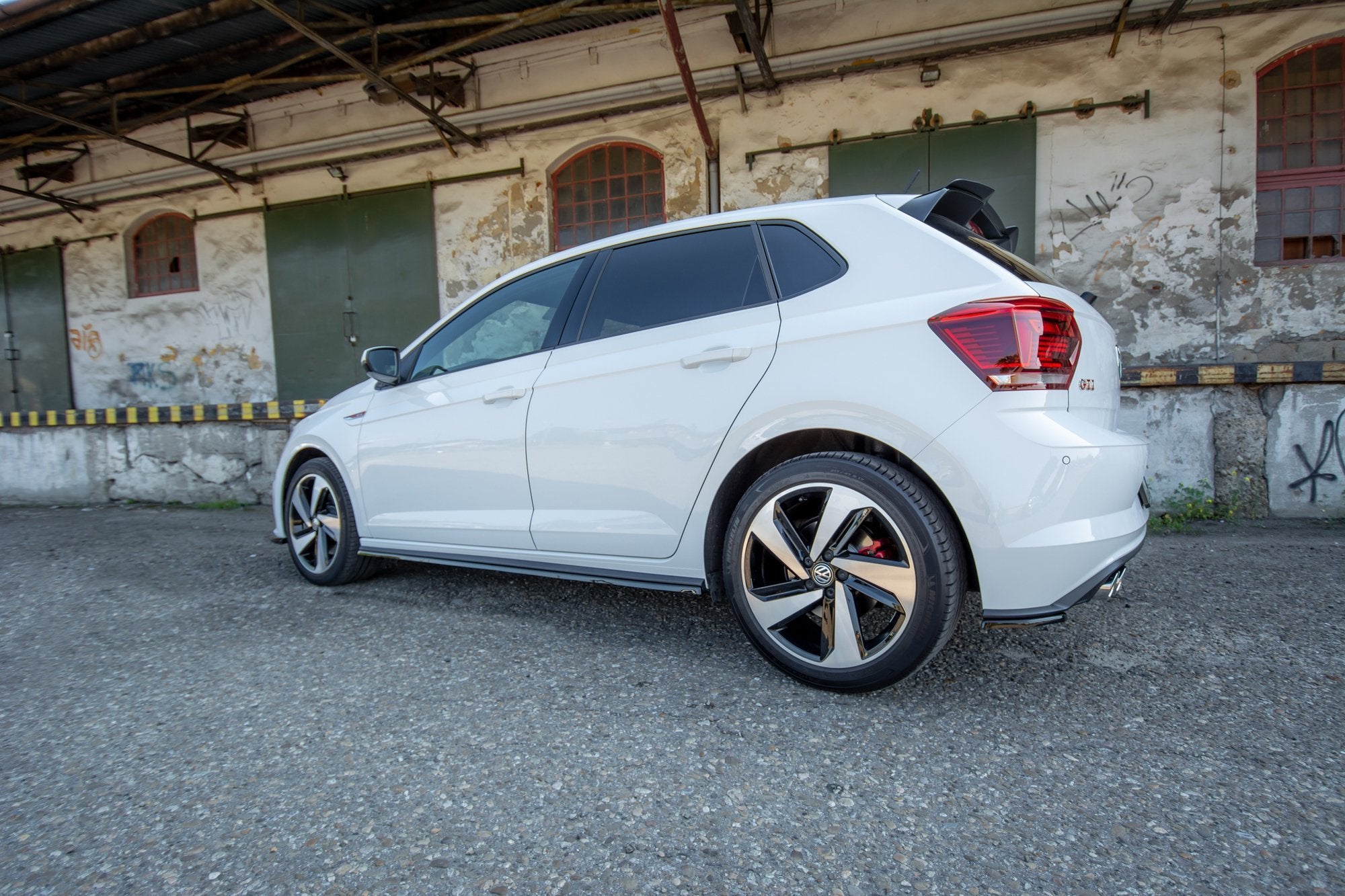 Maxton Design Side Skirts Diffusers VW Polo GTI / R-line Mk6 für Volkswagen Polo Mk6