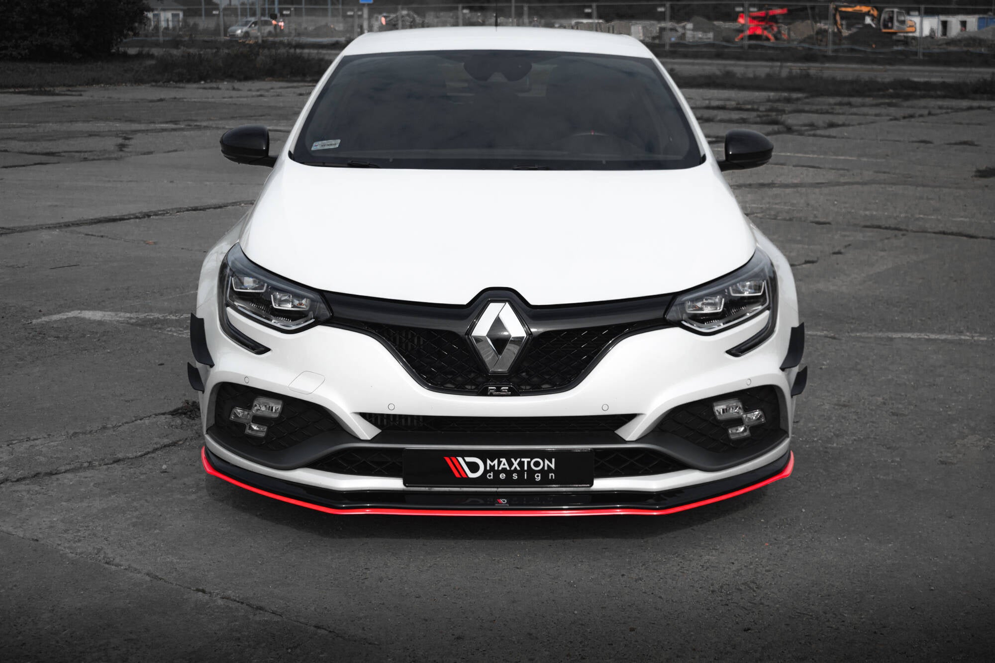 Maxton Design Street+ Spoilerlippe Front Ansatz V.3 passend für Renault Megane RS Mk4
