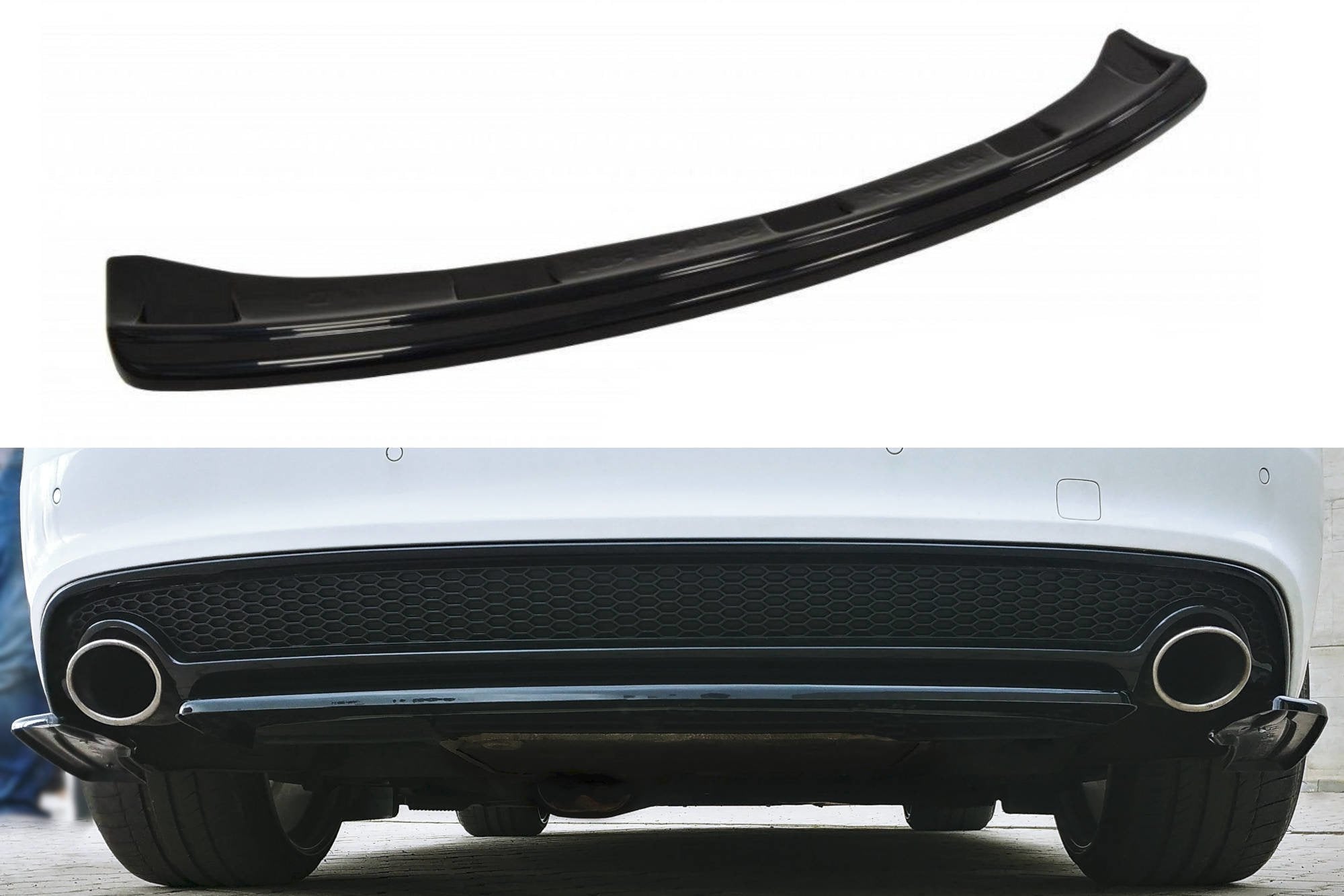 Maxton Design Heckansatz Audi A5 S-Line 8T Facelift schwarz Hochglanz für Audi A5 / S5 / RS5