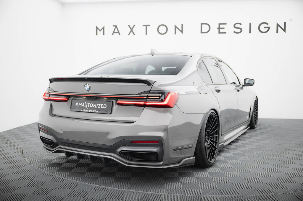 Maxton Design Set of Carbon Fiber Splitters BMW 7 M-Paket G11 Facelift schwarz matt für BMW