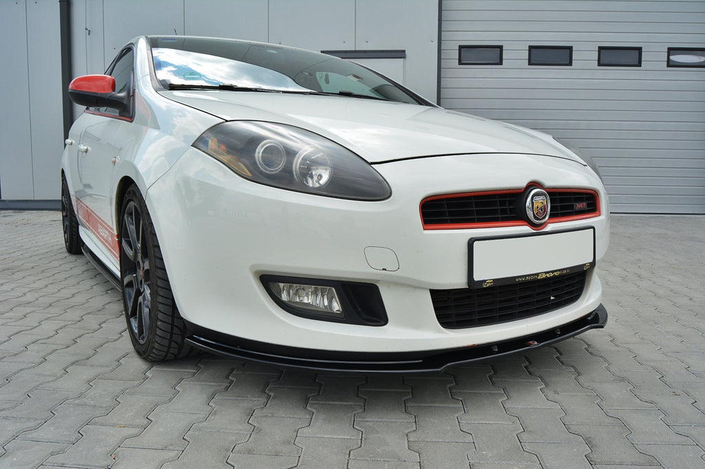 Maxton Design Street+ Spoilerlippe Front Ansatz passend für Fiat Bravo MK 2 SPORT schwarz Hochglanz