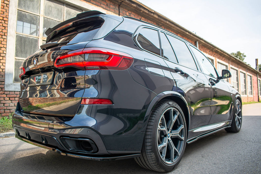 Maxton Design Street+ Seitenschweller Leisten passend für BMW X5 G05 M Paket schwarz Hochglanz