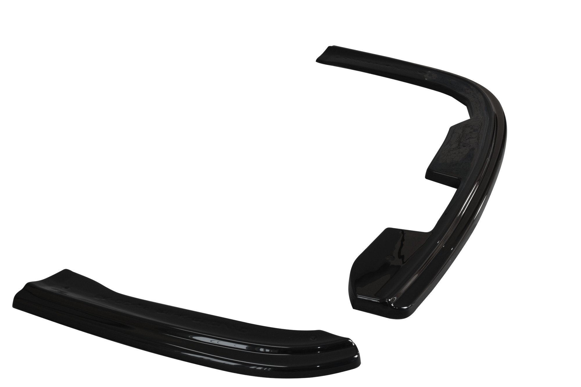 Maxton Design Heck Ansatz Flaps Diffusor passend für Skoda Octavia RS Limousine / Combi Mk2 / Mk2 Facelift schwarz Hochglanz