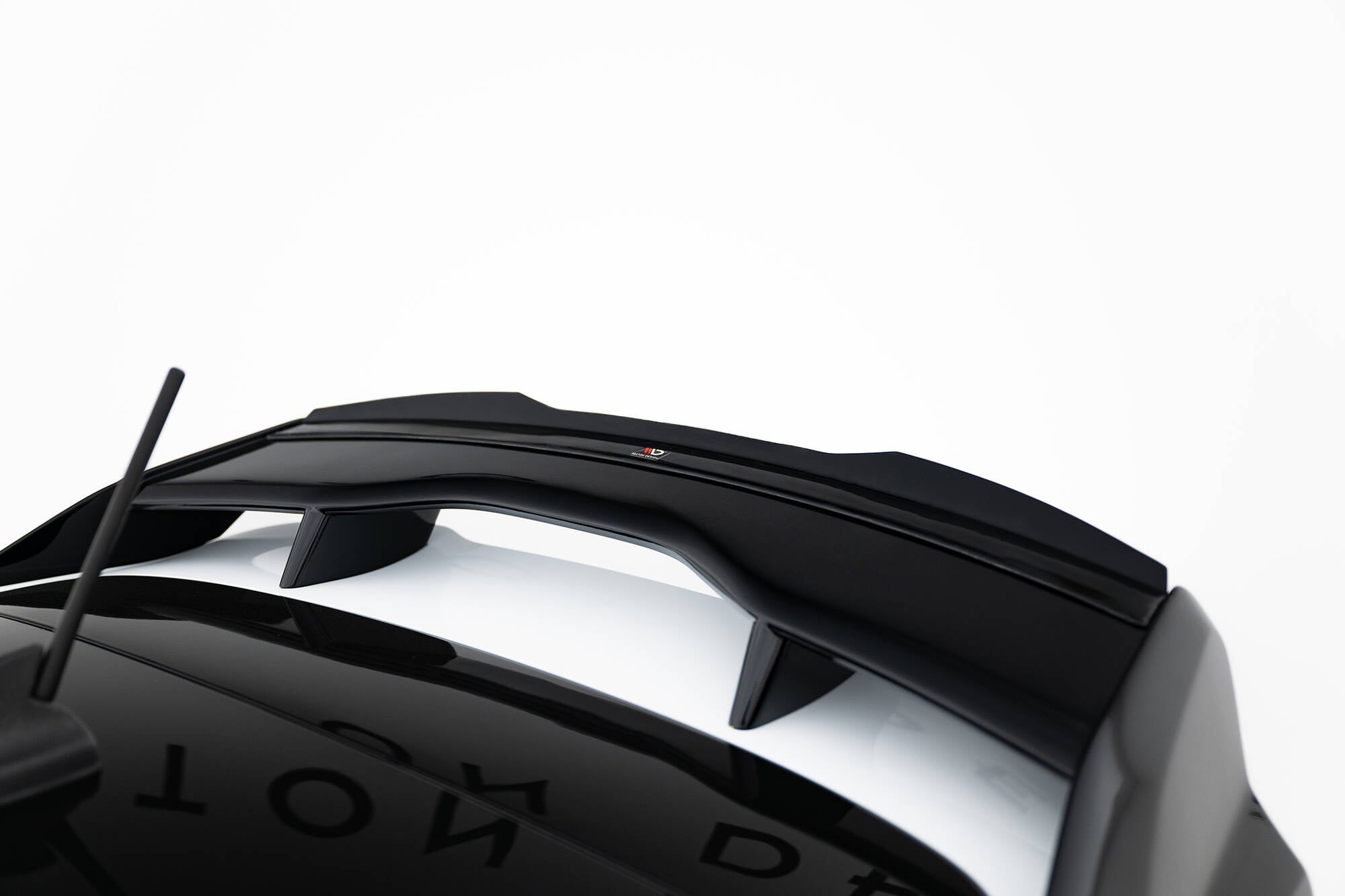 Maxton Design Spoiler CAP passend für Ford Fiesta ST / ST-Line Mk8 / Mk8 Facelift (Für Spoiler FO-FI-8-ST-FH1FP) schwarz Hochglanz