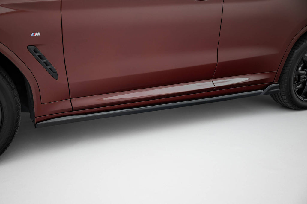 Maxton Design Street+ Seitenschweller Leisten passend für BMW iX3 M-Paket G08 Facelift schwarz Hochglanz