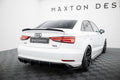 Maxton Design Diffusor Heck Ansatz passend für Audi A3 Limousine 8V Facelift (Doppelauspuff li.endrohr)