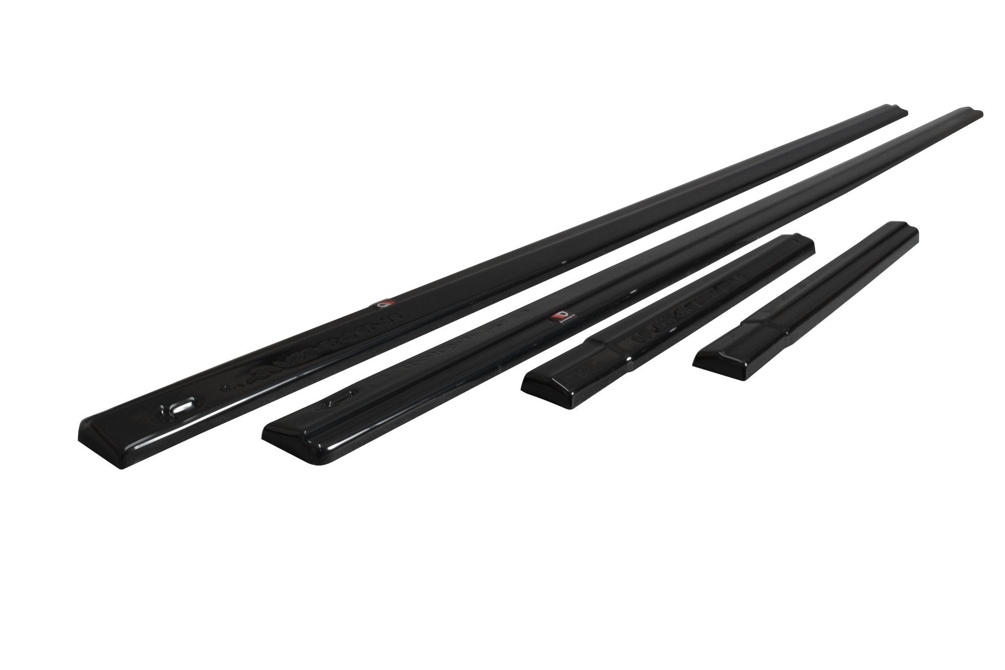 Maxton Design Street+ Seitenschweller Leisten passend für Ford Transit Custom Mk1 FL schwarz Hochglanz