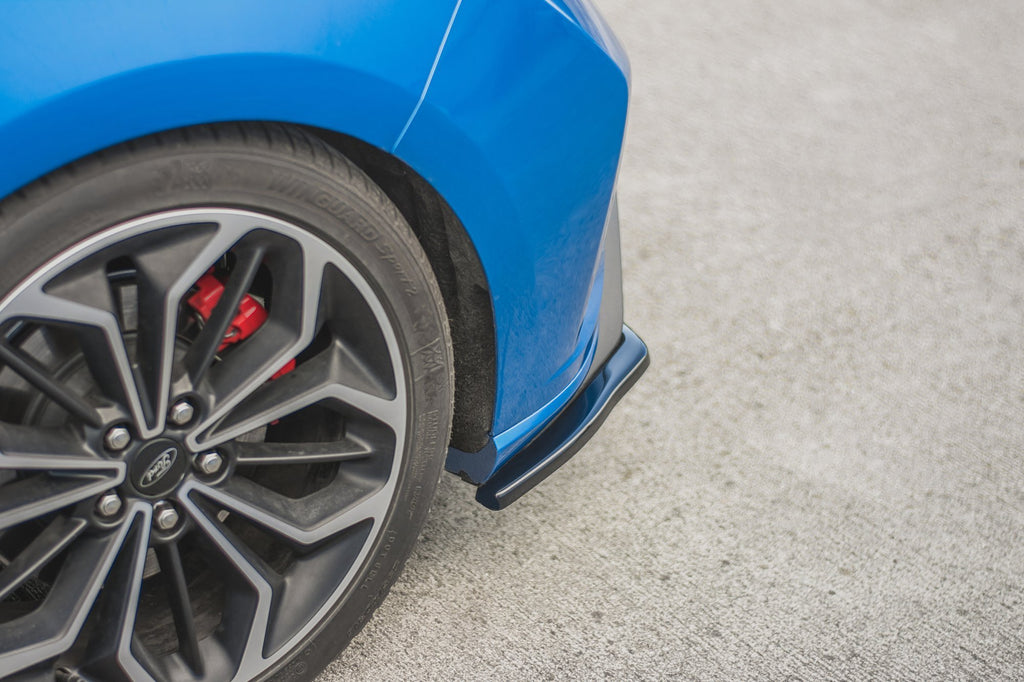 Maxton Design Heck Ansatz Flaps Diffusor V.1 für Ford Focus ST Mk4 Carbon Look