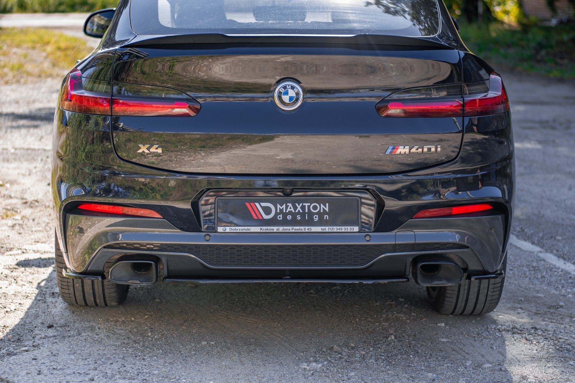 Maxton Design Heckansatz BMW X4 M40i G02 schwarz Hochglanz für BMW X4 G02