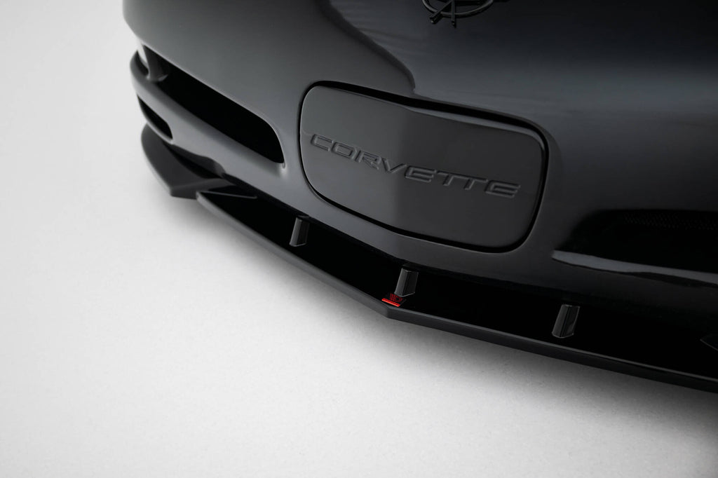 Maxton Design Street+ Spoilerlippe Front Ansatz passend für Chevrolet Corvette C5 schwarz Hochglanz