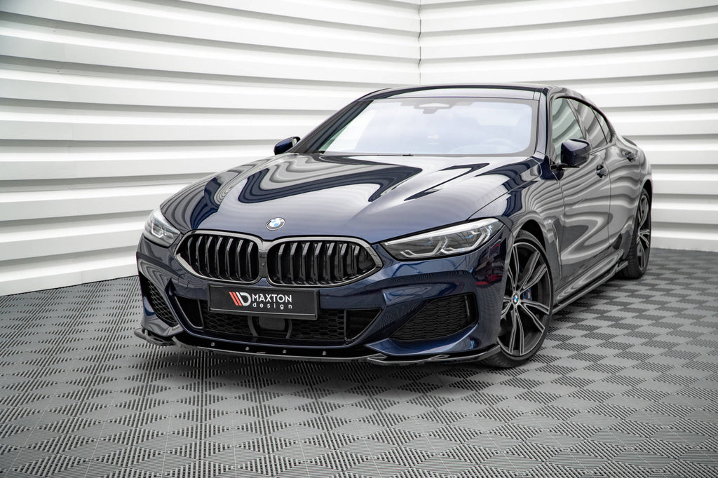 Maxton Design Street+ Spoilerlippe Front Ansatz V.4 passend für BMW 8 Coupe M-Paket G15 / 8 Gran Coupe M-Paket G16 schwarz Hochglanz