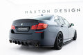 Maxton Design Heck Ansatz Flaps Diffusor V.3 passend für BMW 5er M-Paket F10 / F11 schwarz Hochglanz
