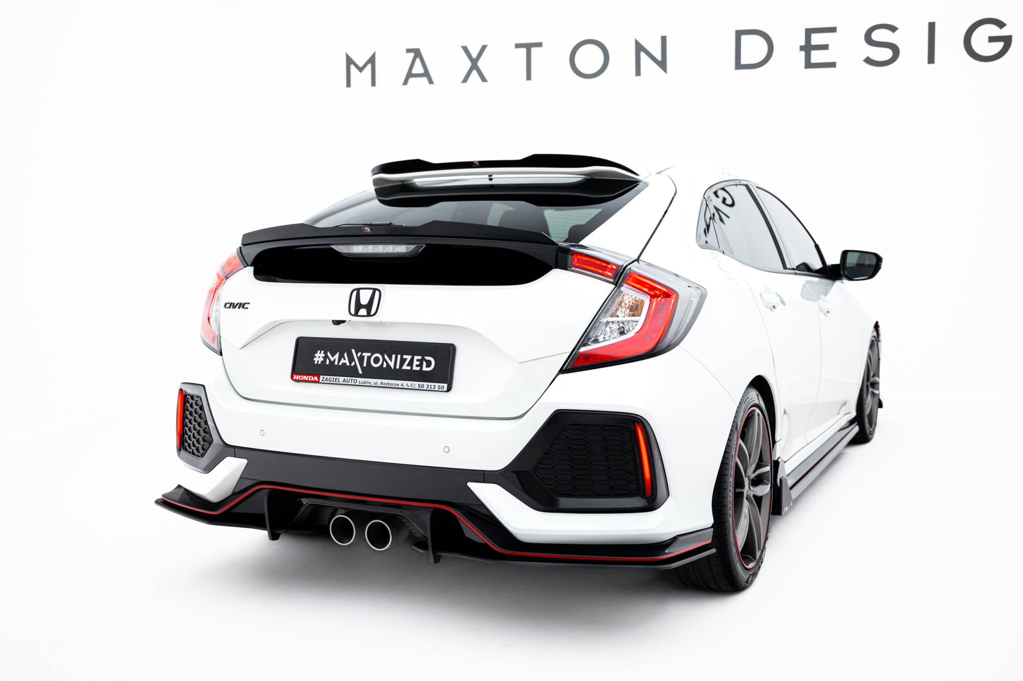 Maxton Design Street Pro Heck Ansatz Flaps Diffusor passend für Honda Civic Sport Mk 10