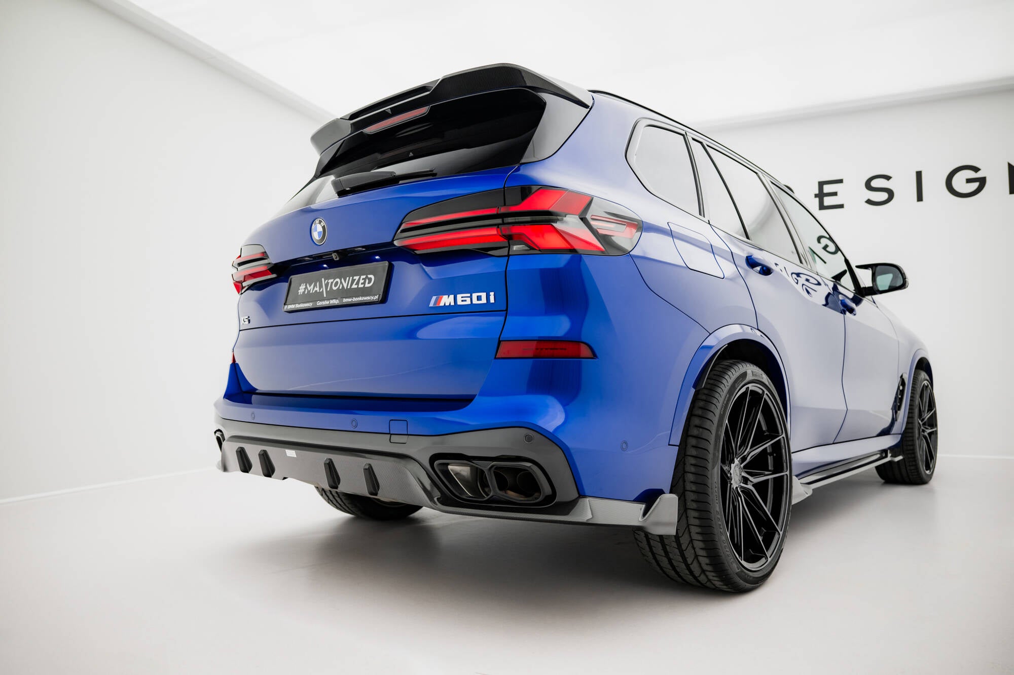 Maxton Design Prepreg Carbon Fiber Diffusor Heck Ansatz passend für BMW X5 M-Paket G05