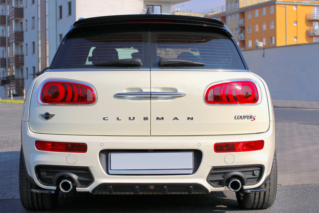 Maxton Design Diffusor Heck Ansatz passend für MINI CLUBMAN S MK2 (F54) JCW schwarz Hochglanz