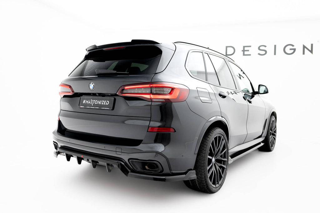 Maxton Design Spoiler CAP passend für for V.1 BMW X5 G05 M-Paket schwarz Hochglanz