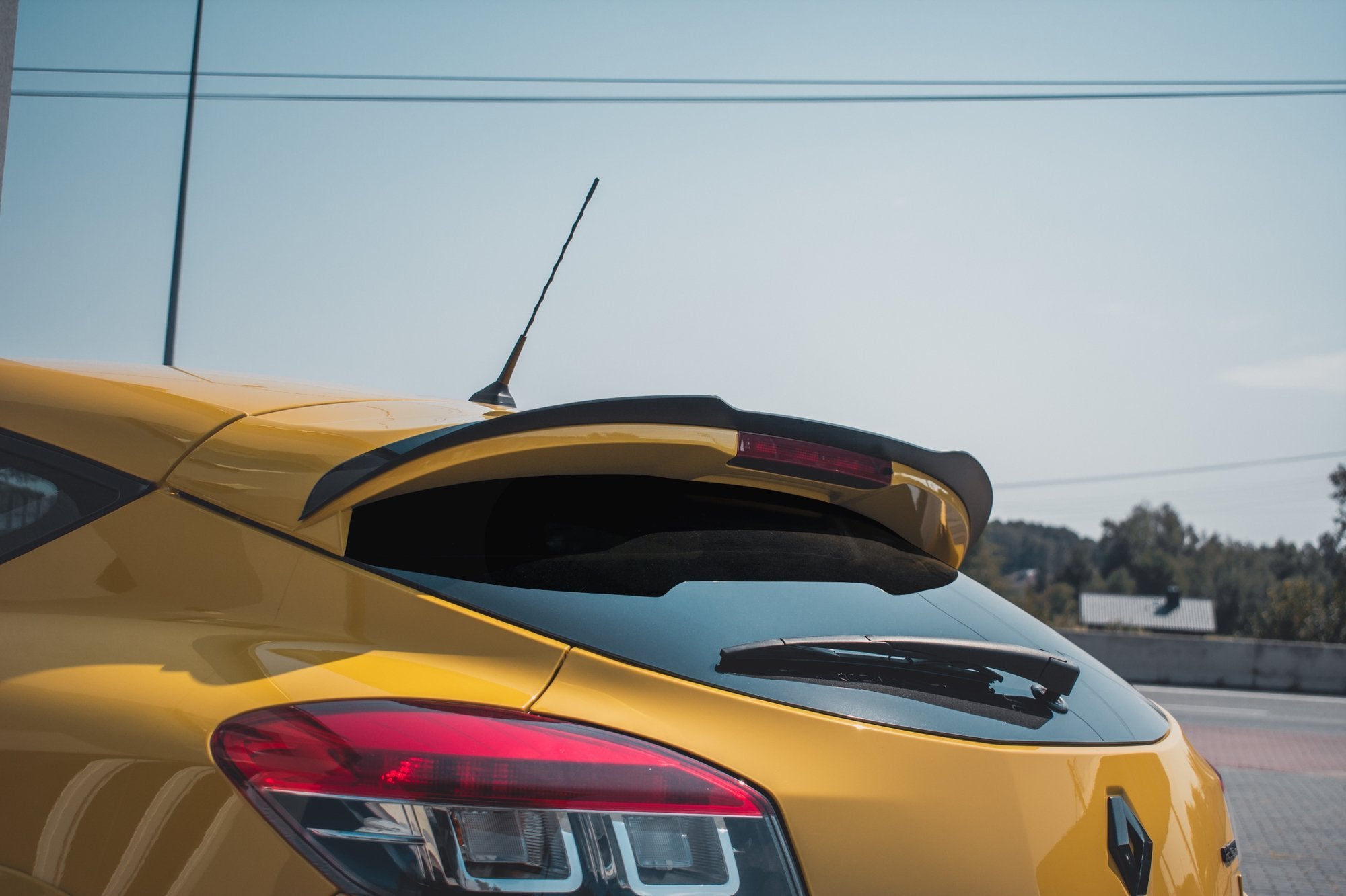 Maxton Design Spoiler CAP passend für Renault Megane 3 RS schwarz Hochglanz