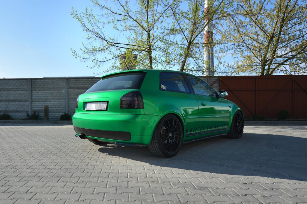 Maxton Design Heck Ansatz Flaps Diffusor V.1 passend für AUDI S3 8L schwarz Hochglanz