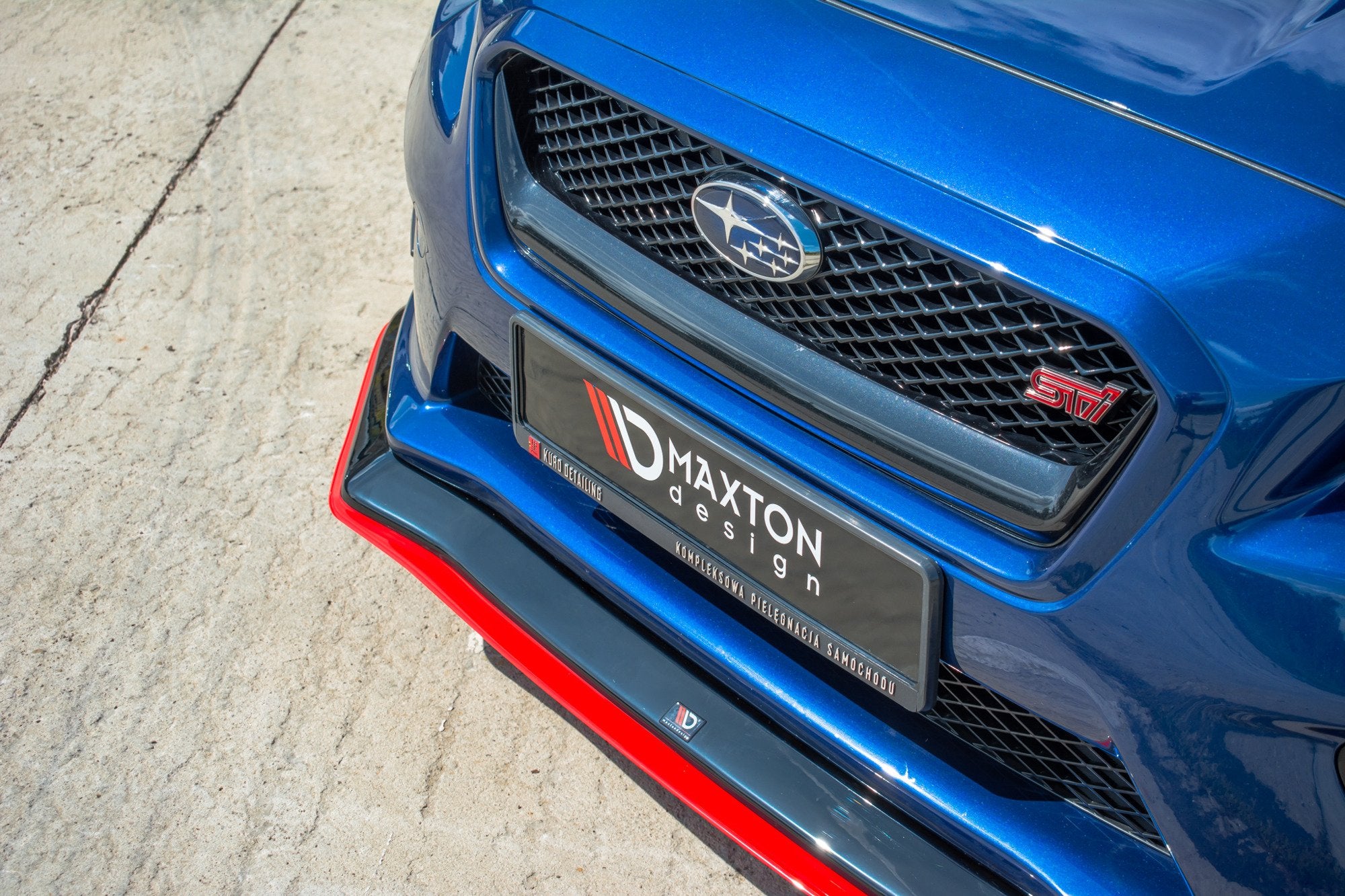 Maxton Design Street+ Spoilerlippe Front Ansatz V.3 passend für SUBARU WRX STI