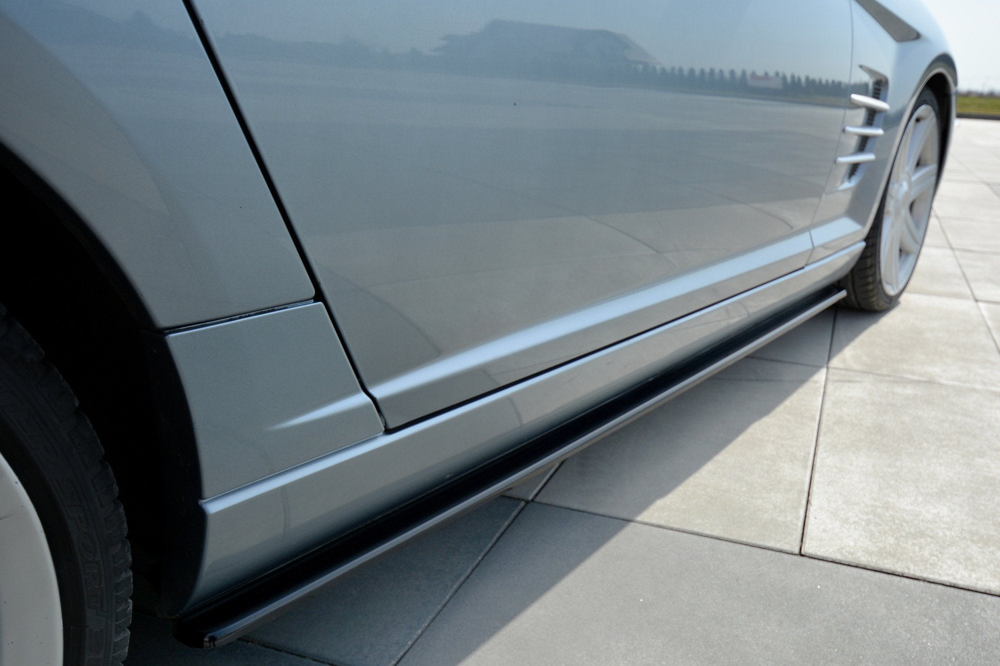 Maxton Design Street+ Seitenschweller Leisten passend für CHRYSLER CROSSFIRE schwarz Hochglanz