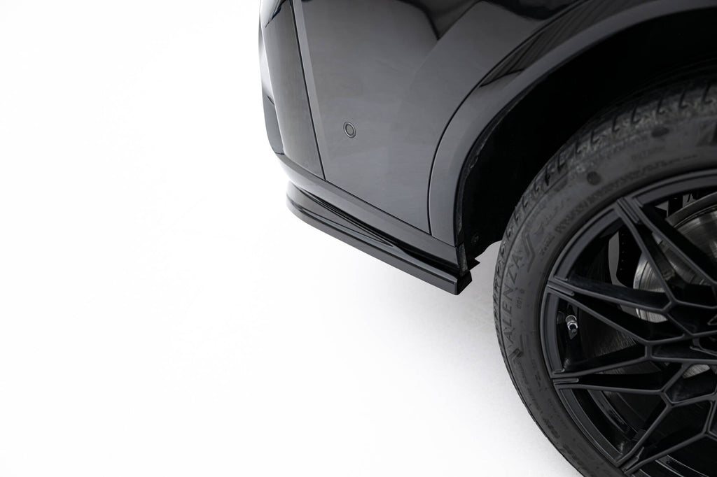 Maxton Design Street+ Mittlerer Diffusor RACE V.2 passend für BMW X4 M-Paket G02 Facelift schwarz Hochglanz