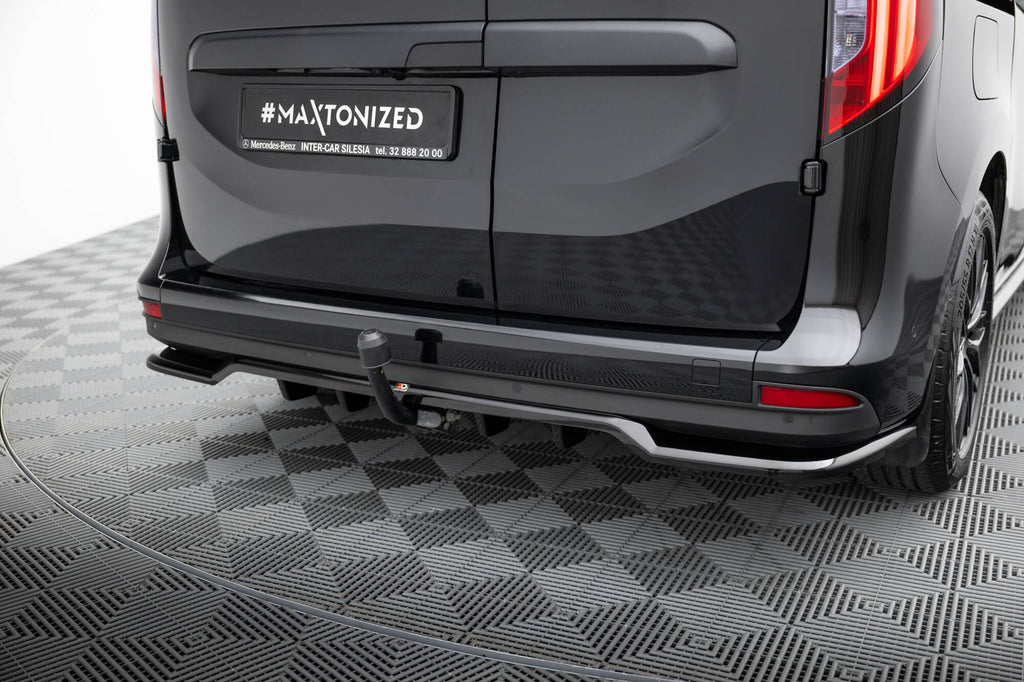 Maxton Design Street+ Mittlerer Diffusor RACE passend für Mercedes-Benz T W420 schwarz Hochglanz