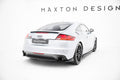 Maxton Design Mittlerer Diffusor Heck Ansatz passend für Audi TT S-Line 8J Facelift schwarz Hochglanz