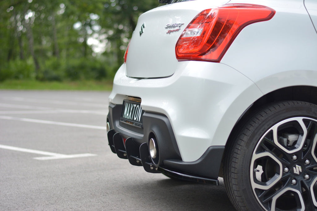 Maxton Design Diffusor Heck Ansatz passend für Heckschürze passend für SUZUKI SWIFT 6 SPORT