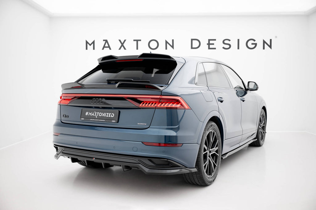 Maxton Design Street+ Mittlerer Diffusor RACE passend für Audi Q8 Mk1 schwarz Hochglanz