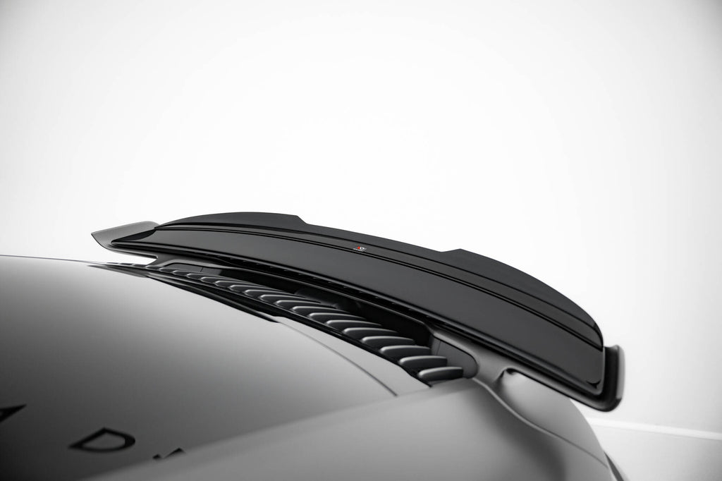 Maxton Design Spoiler CAP passend für Porsche 911 Turbo S Sport Package 992 schwarz Hochglanz