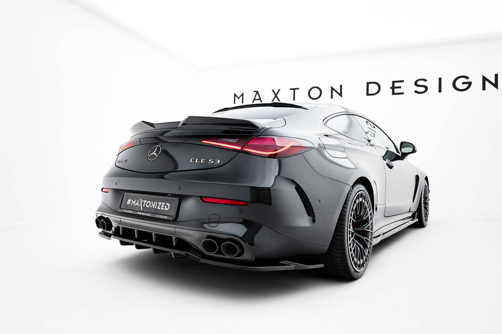 Maxton Design Spoiler CAP 3D passend für Mercedes-AMG CLE 53 Aero C236 schwarz Hochglanz