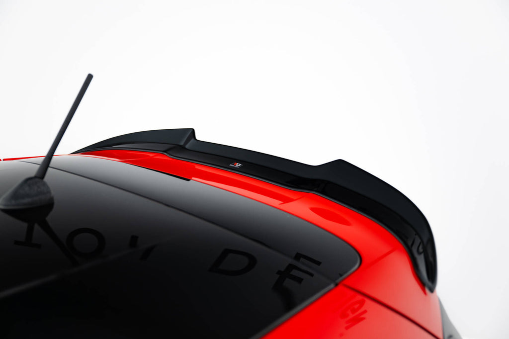 Maxton Design Spoiler CAP V.1 passend für Ford Fiesta Mk8 ST / ST-Line schwarz Hochglanz
