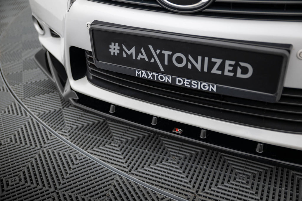 Maxton Design Street+ Spoilerlippe Front Ansatz passend für V.2 Lexus GS Mk4 (L10) schwarz Hochglanz