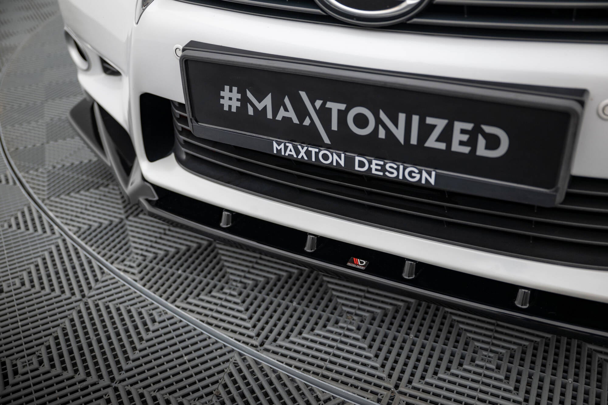 Maxton Design Street+ Spoilerlippe Front Ansatz passend für V.2 Lexus GS Mk4 (L10) schwarz Hochglanz