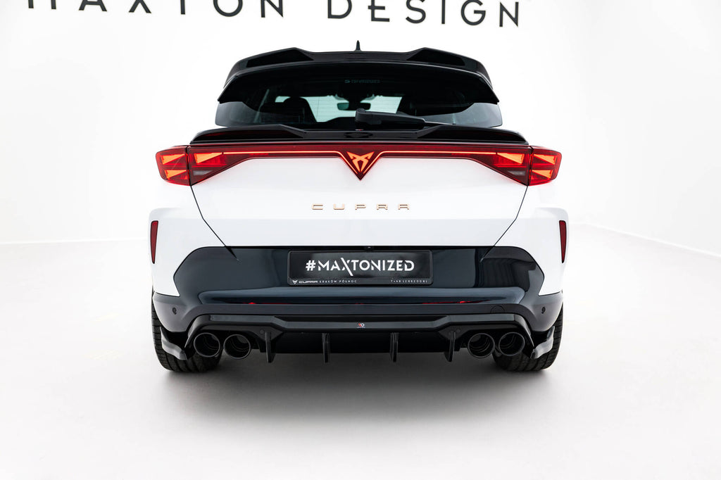 Maxton Design Diffusor Heck Ansatz + Endrohre passend für Cupra Formentor Mk1 Facelift