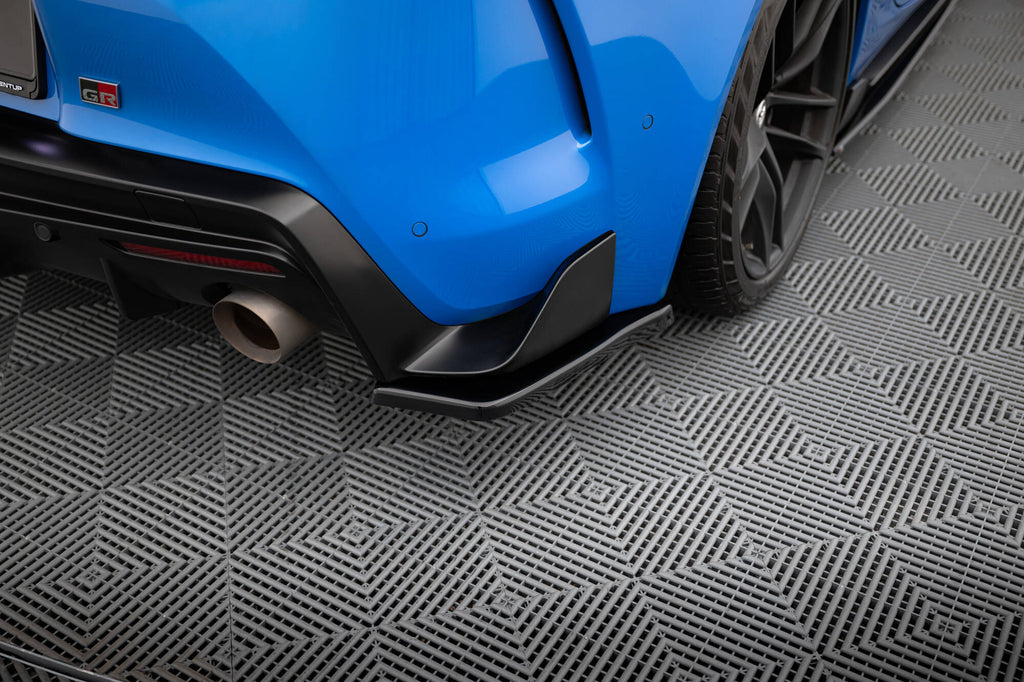 Maxton Design Heck Ansatz Flaps Diffusor V.1 passend für Toyota Supra Mk5 schwarz Hochglanz