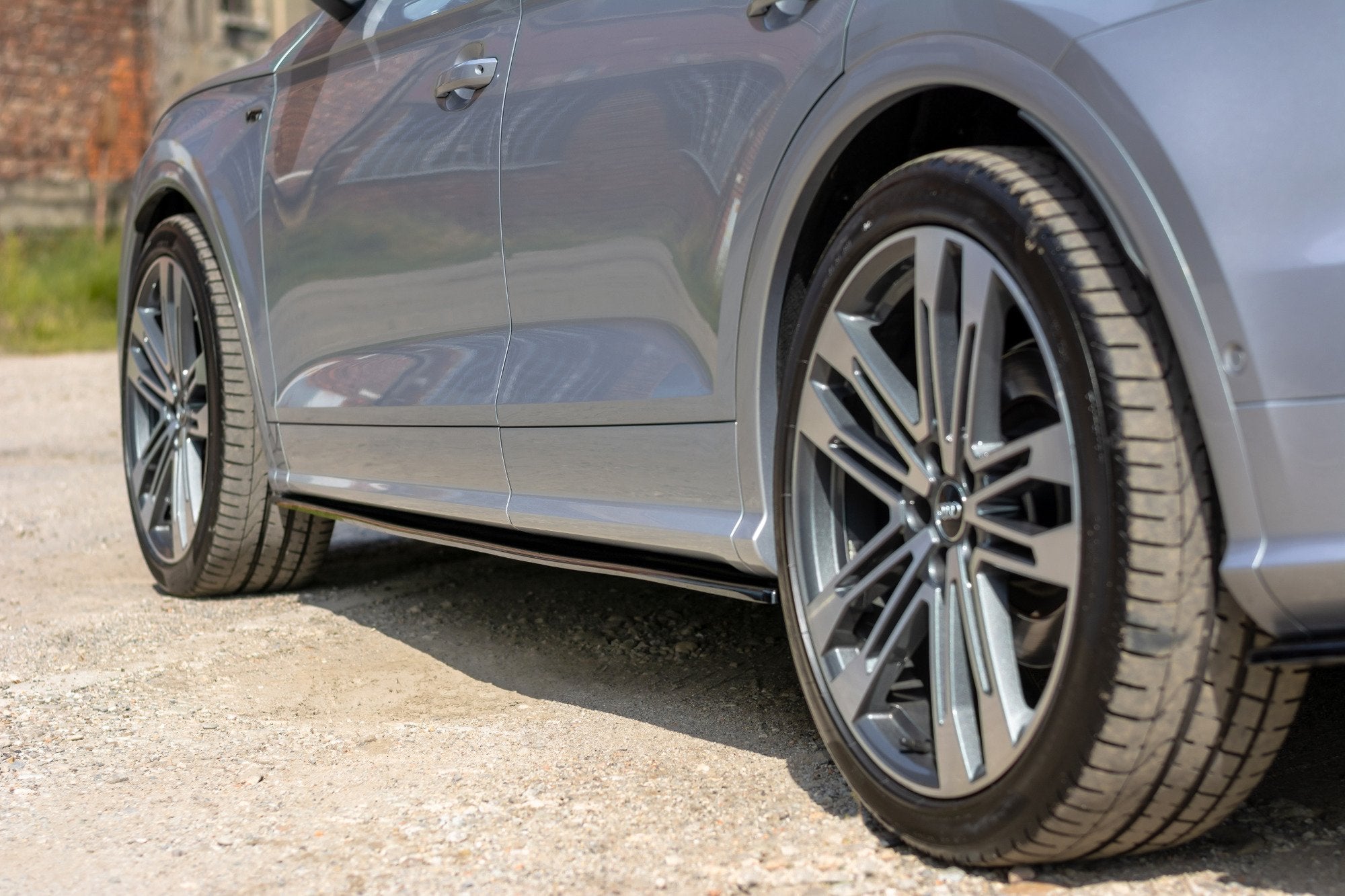 Maxton Design Street+ Seitenschweller Leisten passend für Audi SQ5/Q5 S-line Mk2 schwarz Hochglanz