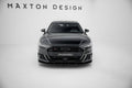 Maxton Design Street+ Spoilerlippe Front Ansatz V.2 passend für Audi S8 / A8 S-Line D5 schwarz Hochglanz