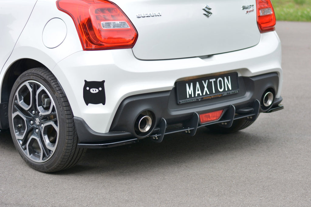 Maxton Design Diffusor Heck Ansatz passend für Heckschürze passend für SUZUKI SWIFT 6 SPORT