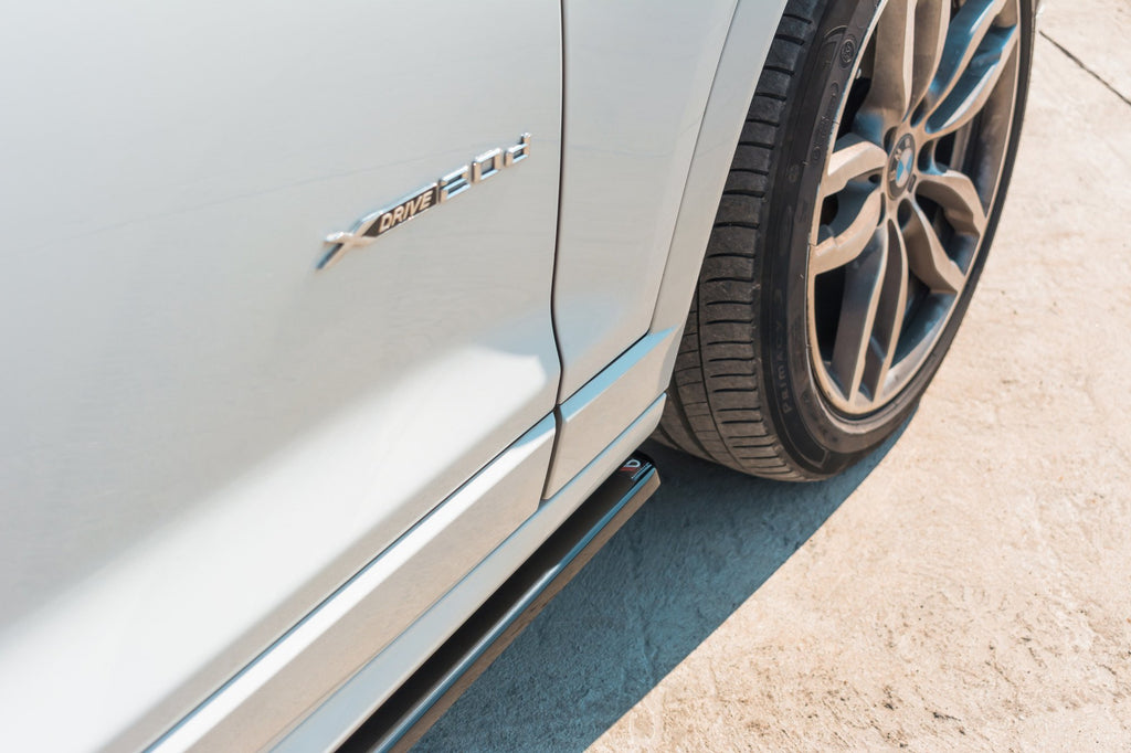 Maxton Design Street+ Seitenschweller Leisten passend für BMW X3 M-Paket F25 Facelift schwarz Hochglanz