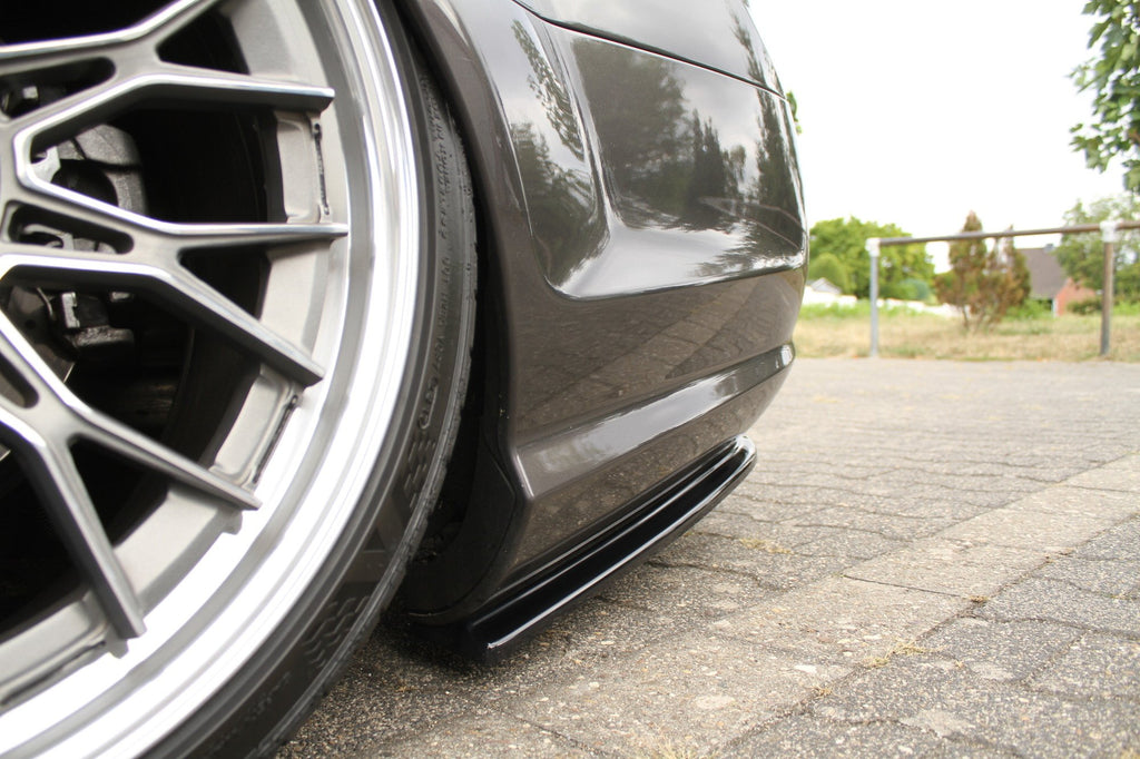 Maxton Design Heck Ansatz Flaps Diffusor passend für MERCEDES CL 500 C216 AMGLINE schwarz Hochglanz