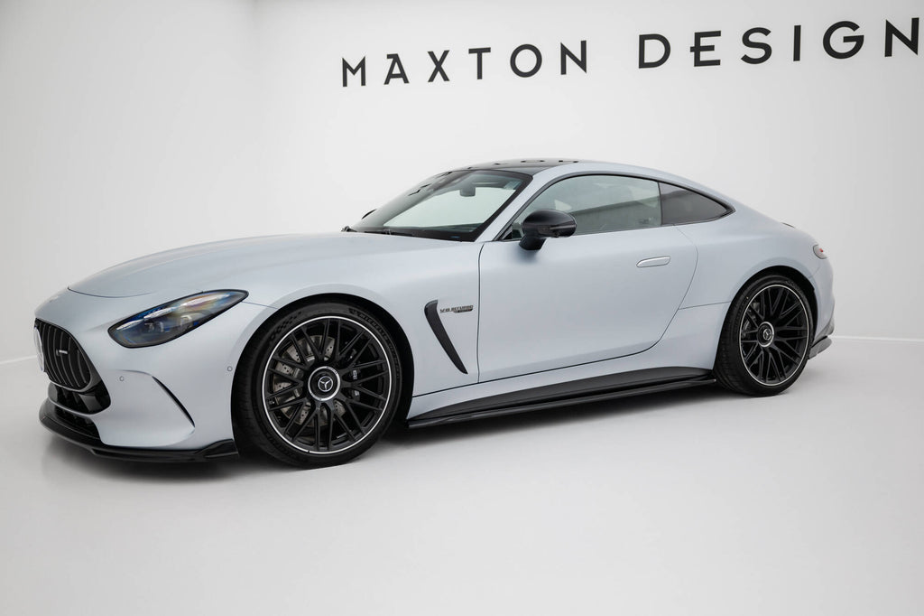 Maxton Design Street+ Seitenschweller Leisten passend für V.1 passend für Mercedes-AMG GT 63 / 55 / 63 S E Performance C192 schwarz Hochglanz