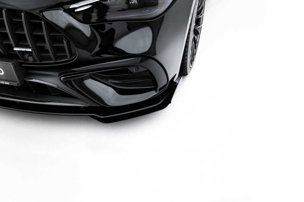 Maxton Design Street Pro Street+ Spoilerlippe Front Ansatz + Flaps passend für Mercedes-AMG CLE 53 C236 schwarz Hochglanz