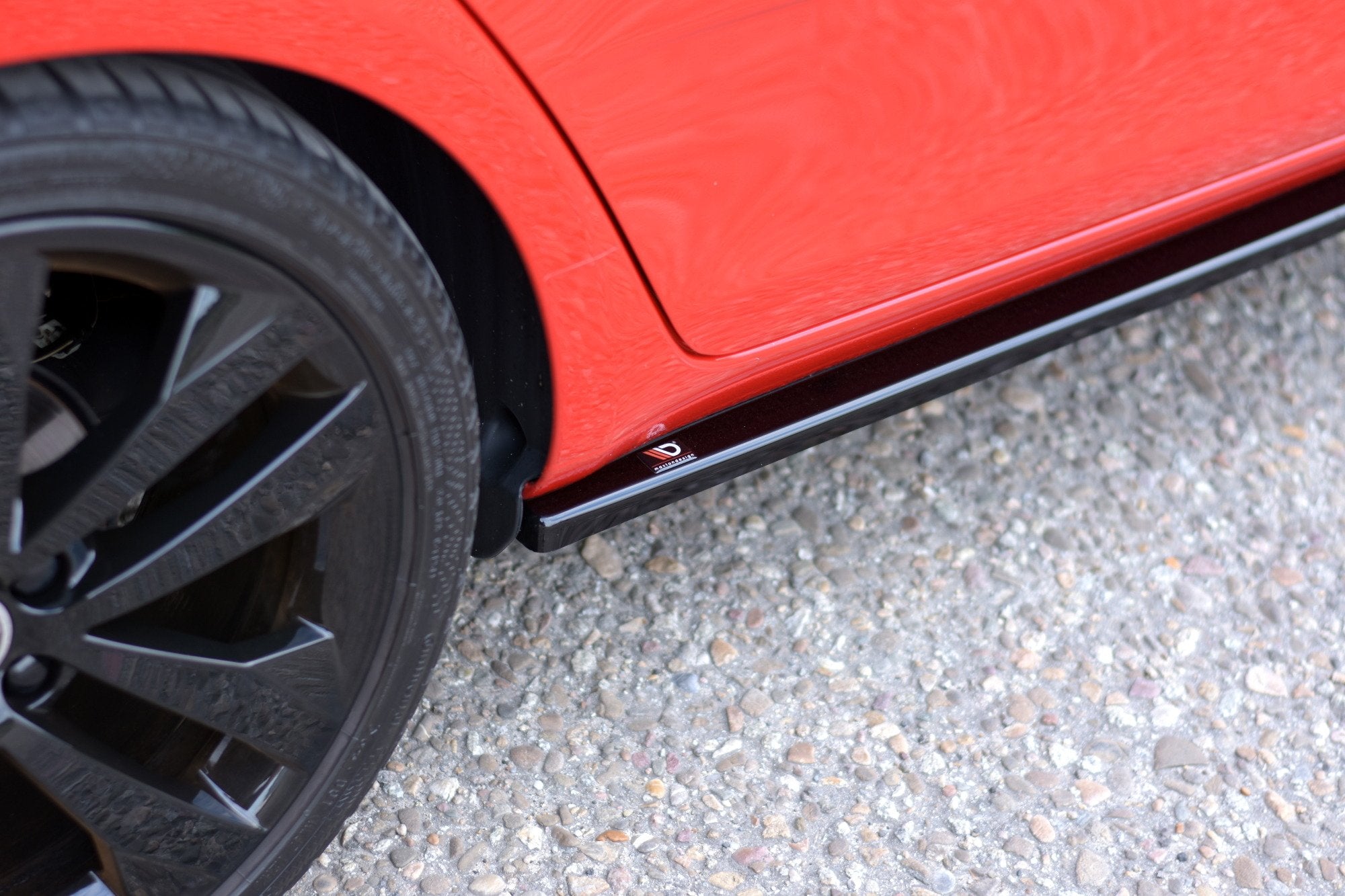 Maxton Design Street+ Seitenschweller Leisten passend für Skoda Fabia RS Mk2 schwarz Hochglanz