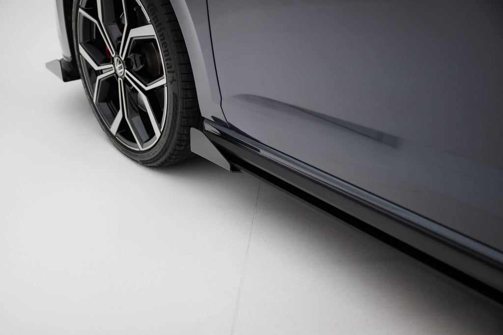 Maxton Design Seitenschweller Flaps passend für VW Polo GTI Mk6 Facelift schwarz Hochglanz