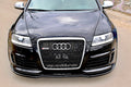Maxton Design Street+ Spoilerlippe Front Ansatz passend für Audi RS6 C6 schwarz Hochglanz