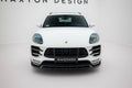 Maxton Design Street+ Spoilerlippe Front Ansatz passend für Porsche Macan Turbo Mk1 schwarz Hochglanz