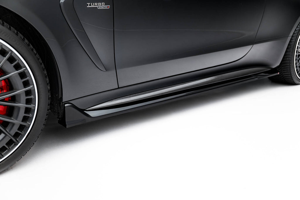 Maxton Design Street+ Seitenschweller Leisten passend für Mercedes-AMG CLE 53 C236 schwarz Hochglanz