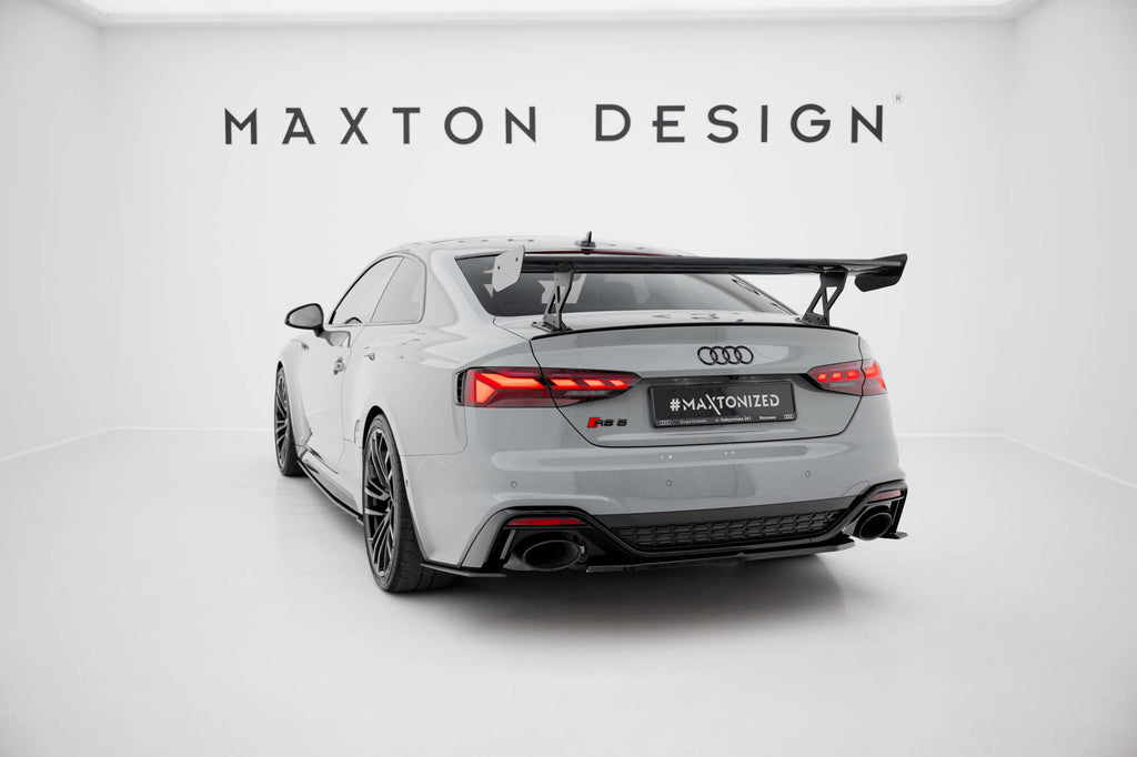 Maxton Design Carbon Spoiler With External Brackets Uprights V.1 Audi A5 / A5 S-Line / S5 / RS5 Coupe F5 / F5 Facelift für Audi A5 / S5 / RS5